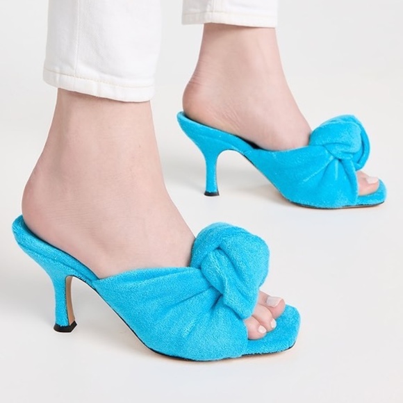 JW Anderson Knot Heel Mule Sandal Blue 37